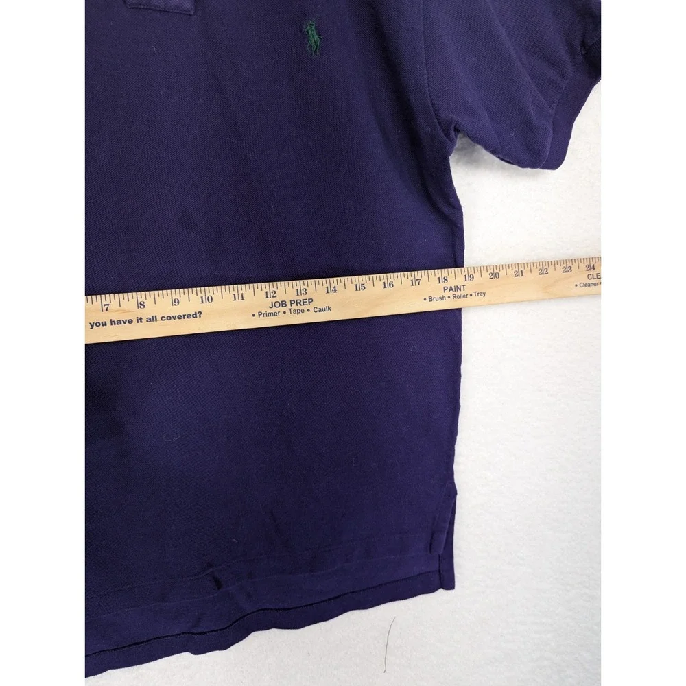 Ralph Lauren Polo Shirt Men's Purple Green‎ Pony Casual Short Sleeve Small